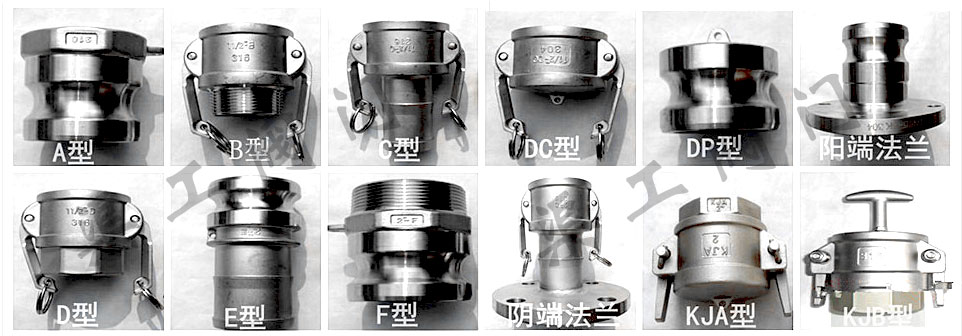 不銹鋼快速接頭分類圖示 不銹鋼快速接頭分類圖示